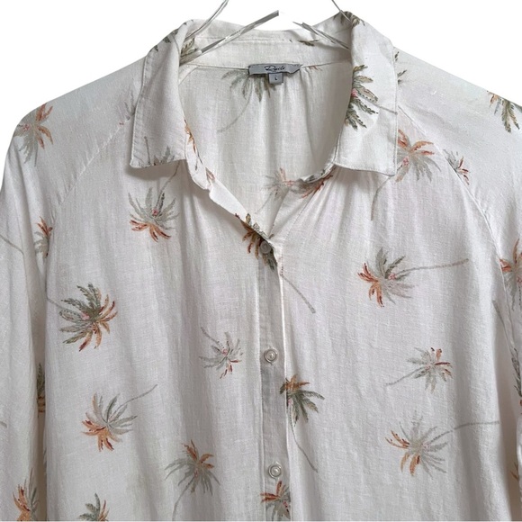 Rails White Floral Button Down Shirt - Picture 3 of 5